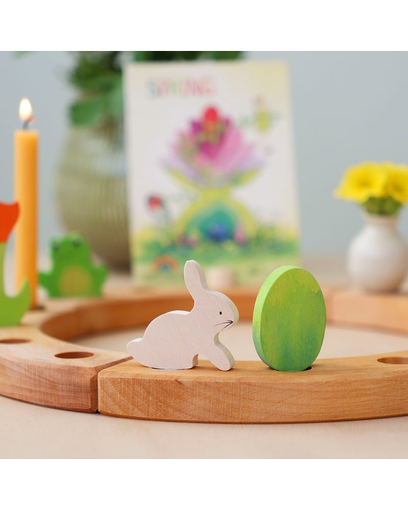 Påskeegg & Påskehare til Bursdagsringen - Påskedekorasjon | Figur Grimms Lysestake