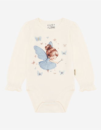 Body Baby med Print - 95% Øko Bomull, 5% Elastan | HCBritt Baby fairy