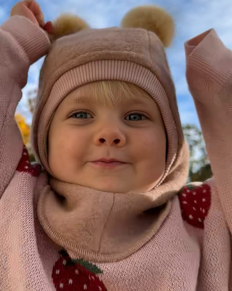 Balaclava Ull 2-Lags - Børstet Ullfleece | Alpaca Pompoms