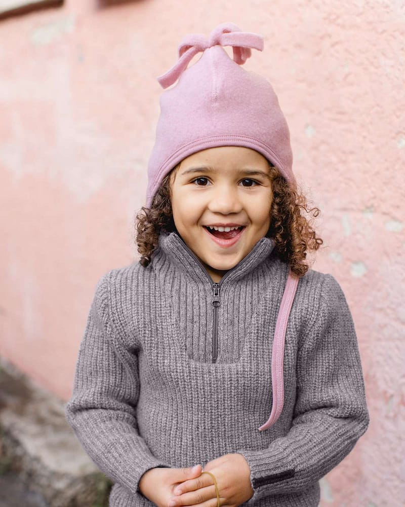 Ullue med dusk - Varm Ullfleece, 100% Merino