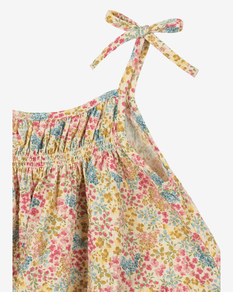 Kjole Barn m/ tynne stropper - Øko Bomull, Elastan | Vivian Strap Dress