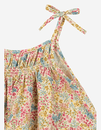 Kjole Barn m/ tynne stropper - Øko Bomull, Elastan | Vivian Strap Dress