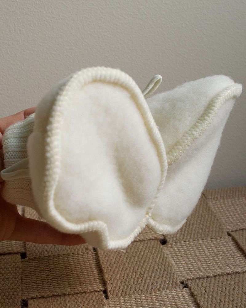 Ulltøfler i tykk ullfleece - 100% Merino - Heavy Basic