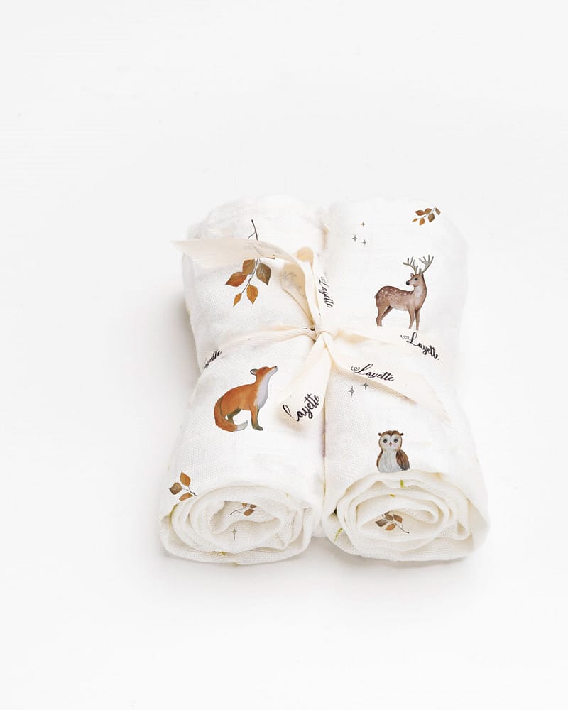 Gulpekluter 2pk - 100% Bambus - 75x75cm