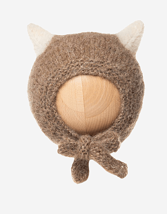 Ullue med Ører - Alpakka / Silke - Håndstrikket | Kitty Hat