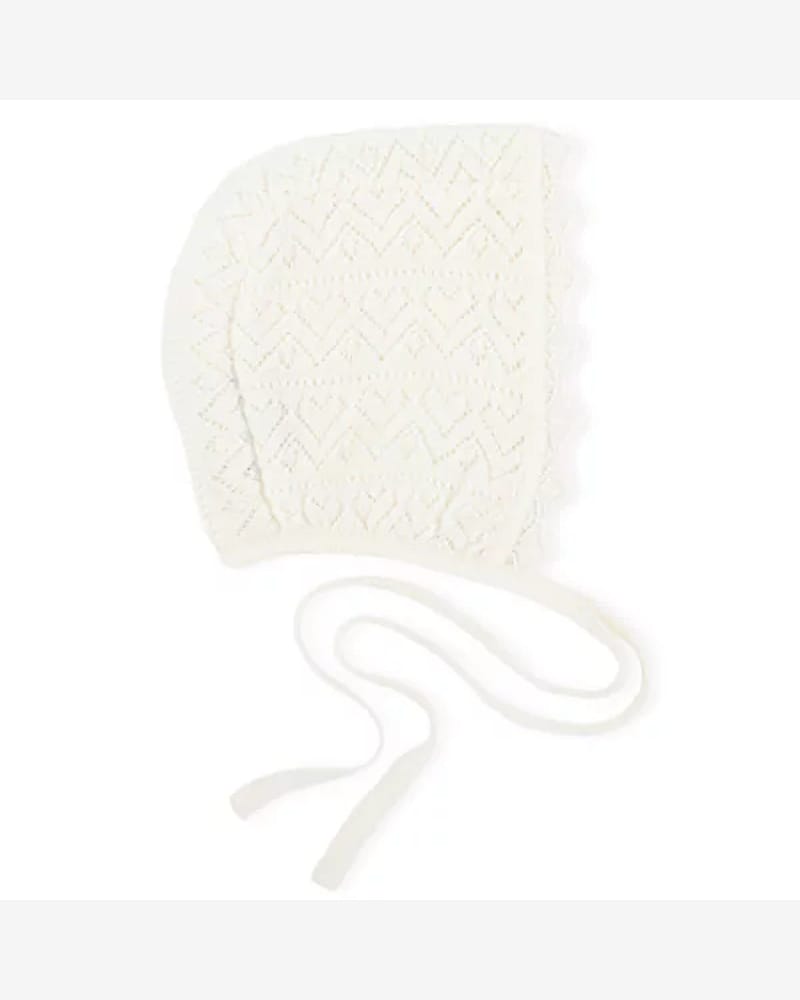 Babylue / Dåpslue - 100% Merino, m/ Mønster | Kyse