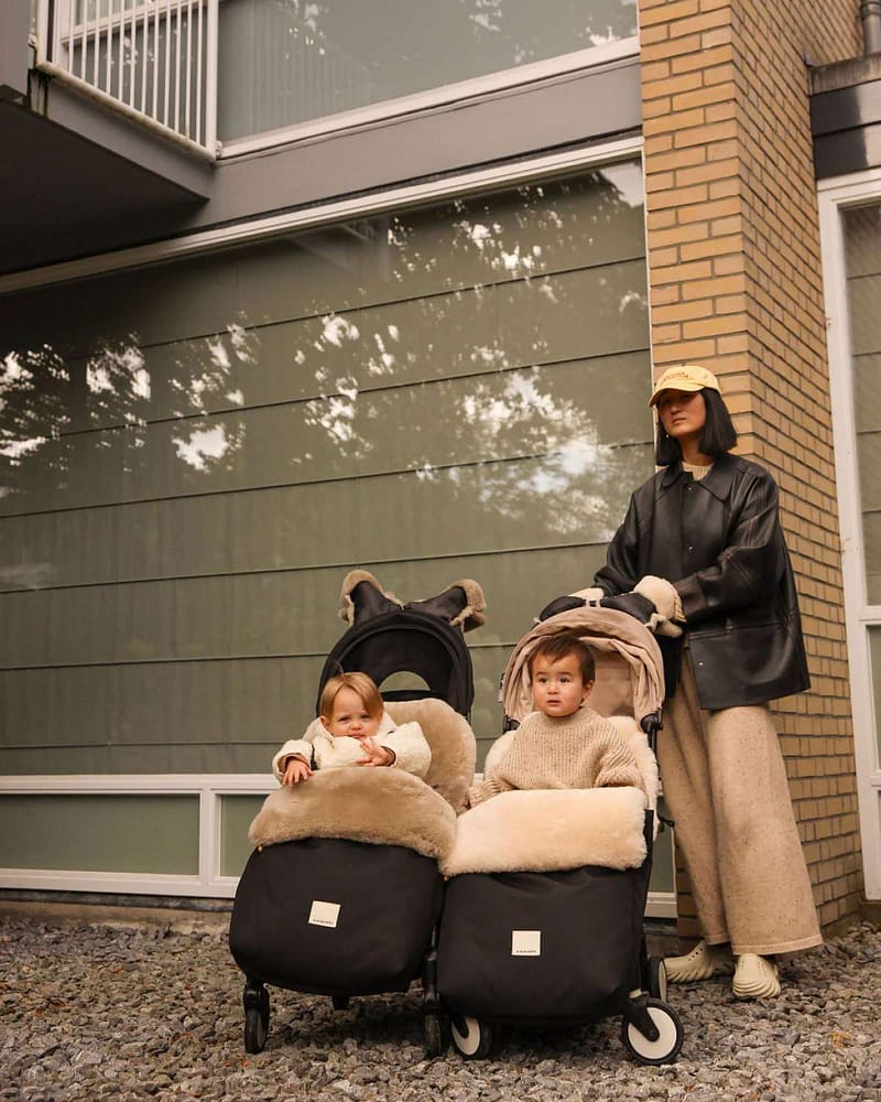 Vognpose m/ Lammeskinn - Universal Fit - Varm Vinterpose, 0-4år | Puffmuff