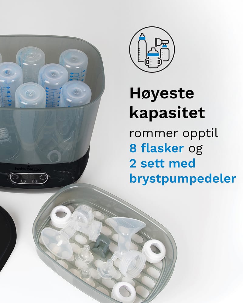 Baby Brezza Sterilizer Dryer Advanced | Sterilisator med Tørk - Stor