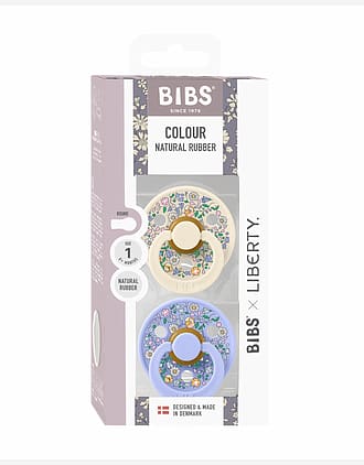 BIBS x Liberty Smokk 2pk, Round - Rund, Naturgummi