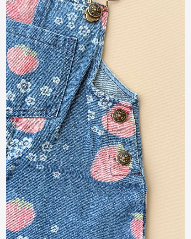 Seleshorts Barn – Denim, 100% Øko Bomull | Magot Overalls GOTS