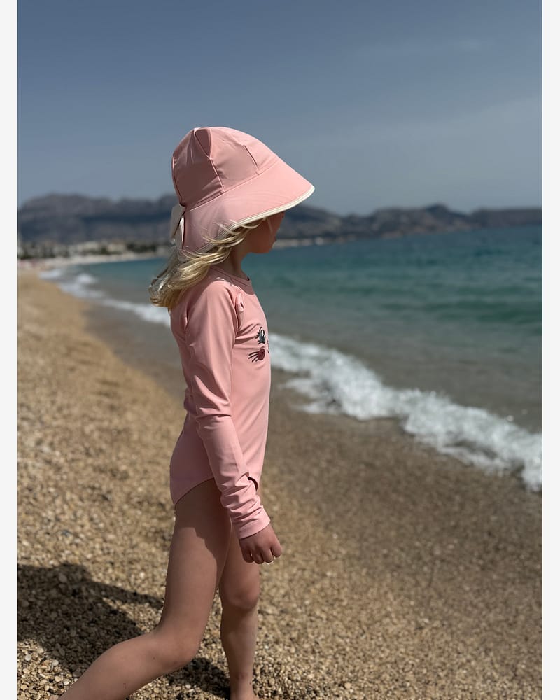 Badehatt m/ Stor Brem & Katteører - UPF 40+ | Kitty Swim Hat