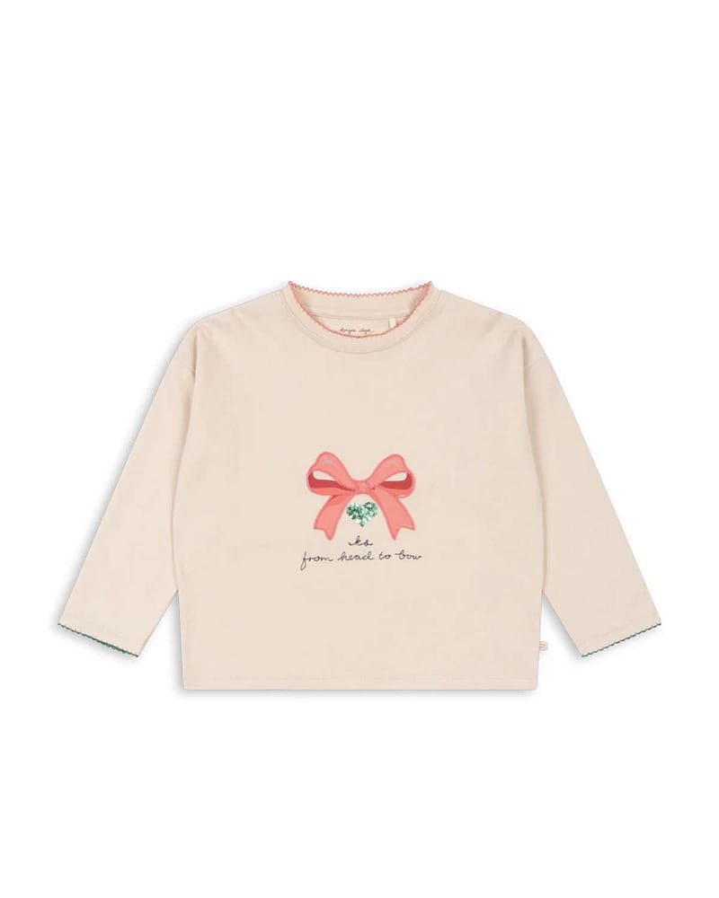 Bluse med paljetter - Økologisk | Lin LS Tee