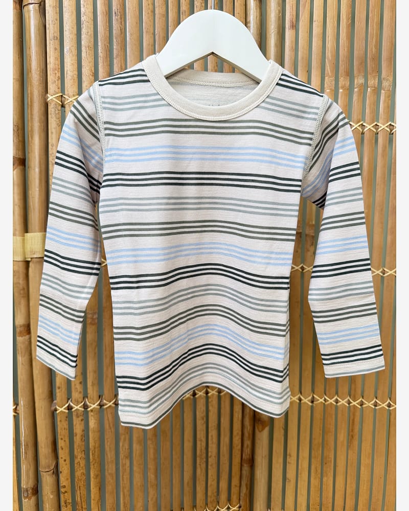 Trøye Langermet - Ull/Bambusviskose | Abba 3 Stripes