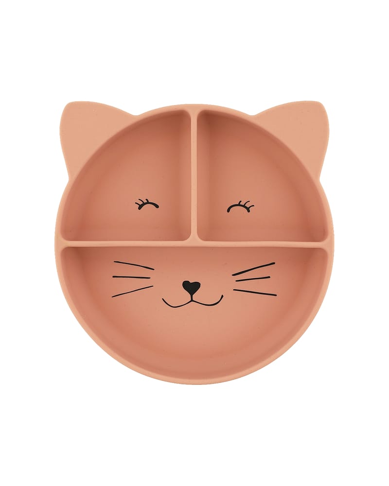 Tallerken med flere rom & Sugekopp - Silikon