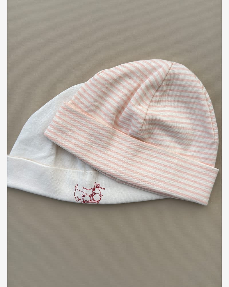 2pk Babylue - Øko Bomull | Fio Beanie