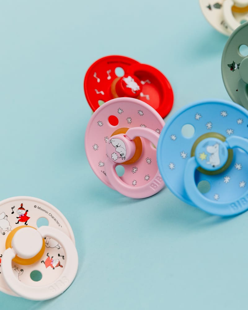 BIBS x Moomin Smokk 2pk – Rund, Naturgummi