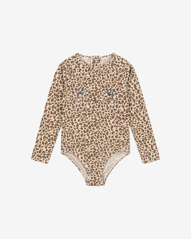 Badedrakt Langermet m/ Glitrende Paljetter - UV 40+ | Kitty LS Swimsuit