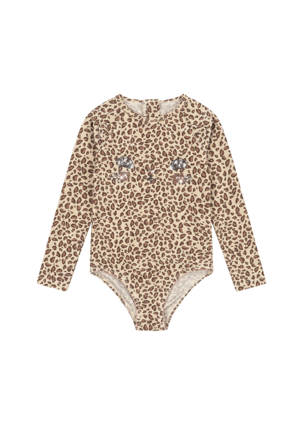 Badedrakt Langermet m/ Glitrende Paljetter - UV 40+ | Kitty LS Swimsuit