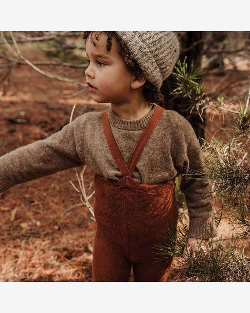 Strømpebukse Teddy u/ føtter m/ seler - Warmy Footless Tights