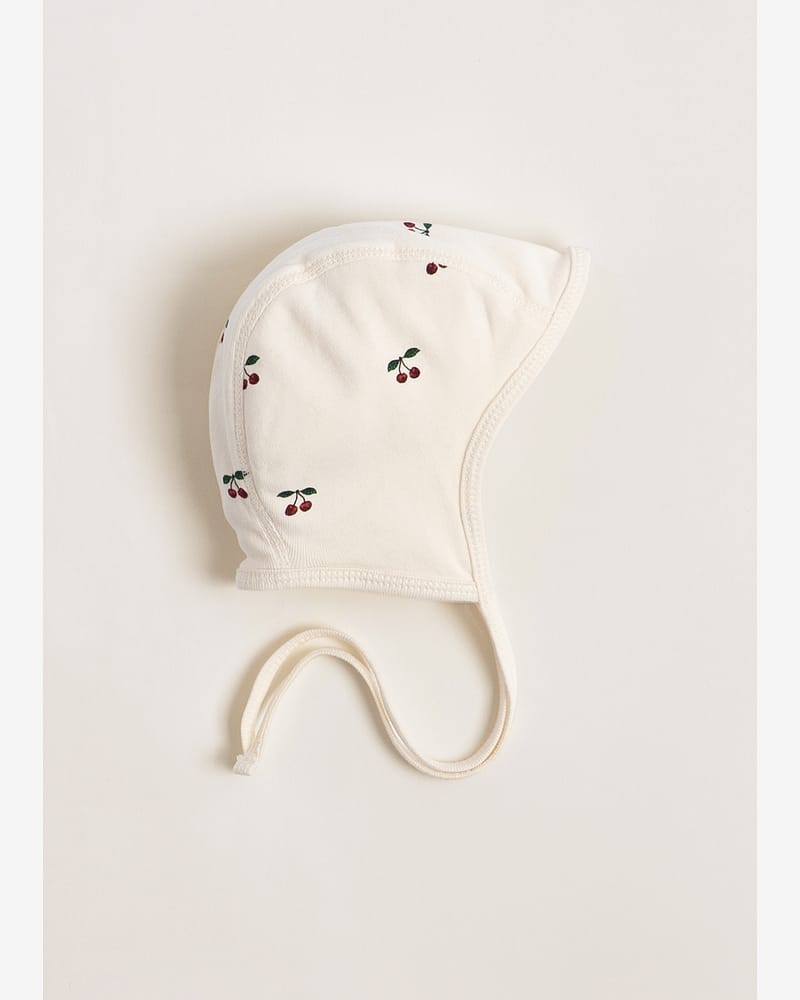 Babylue med knyting - 100% Økologisk Bomull | Baby Helmet GOTS
