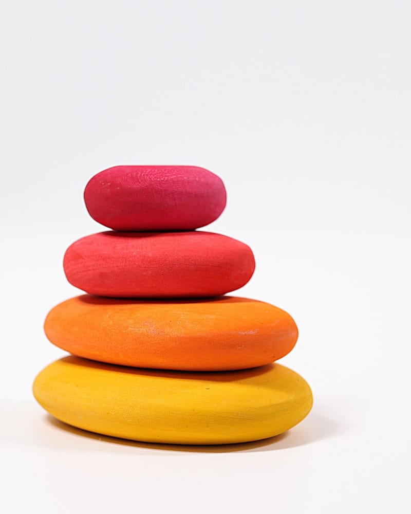 Stableleke "Småstein" - 4pk Treklosser | Fire Pebbles