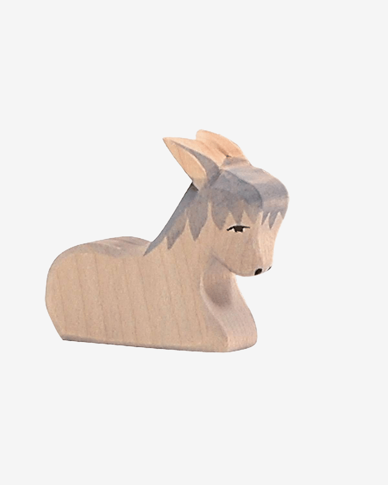 Esel - Håndlaget Trefigur | Julekrybbe Figur
