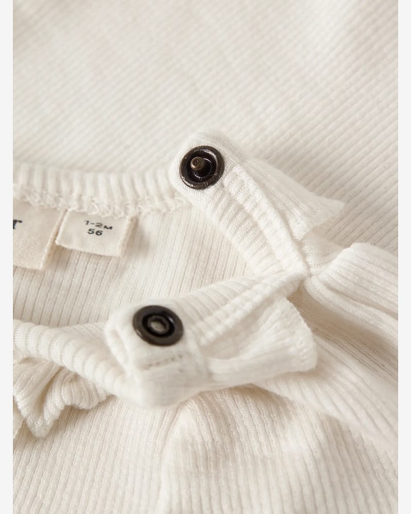 Body Langermet m/ Volangkrage - Øko TENCEL | NBFFRIJO LS SLIM BODY LIL