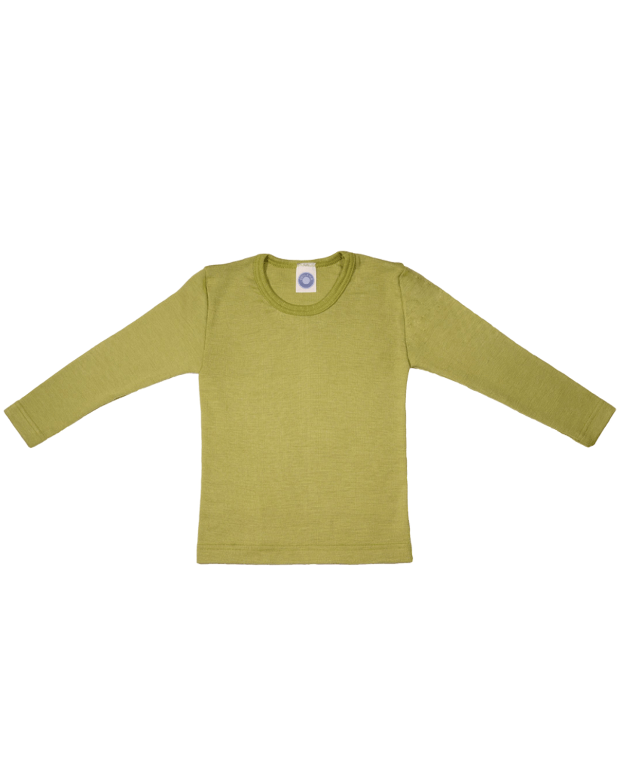 Ulltrøye Langermet – 70% Merino, 30% Silke – Ubehandlet Ull, Grønn