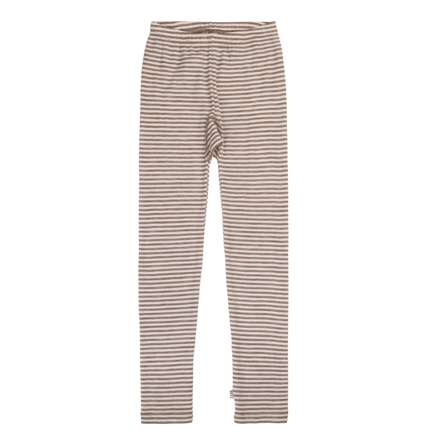Leggings Ull – 85% Merino, 15% Silke | Basic, Beige Striper