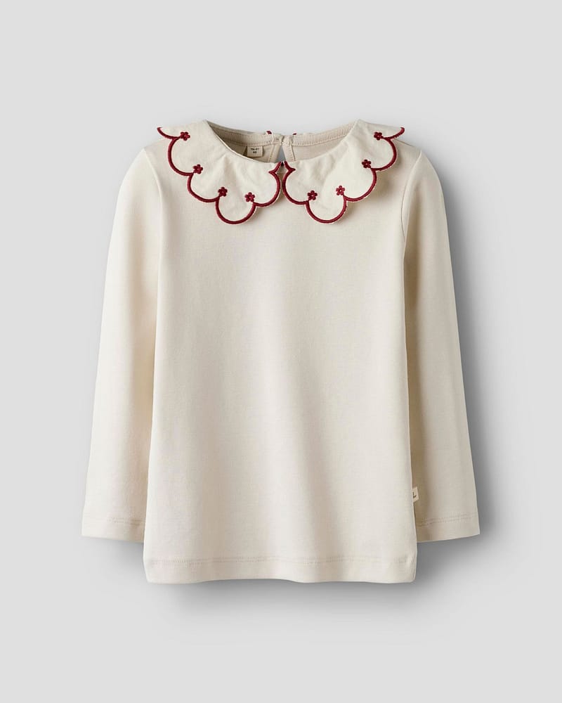 Trøye Langermet M/ Krage Barn - Øko TENCEL | FUNDO LS SLIM TOP LIL