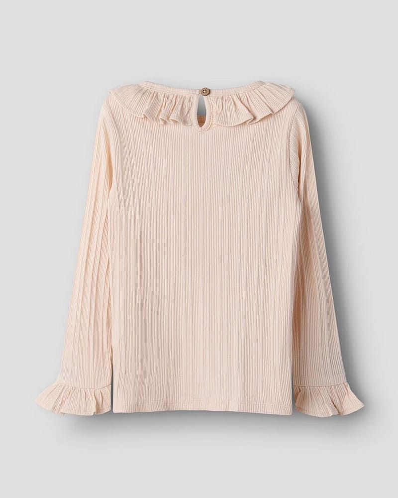 Trøye Langermet M/ Volanger - Øko TENCEL | NMFTANSY LS SLIM TOP LIL