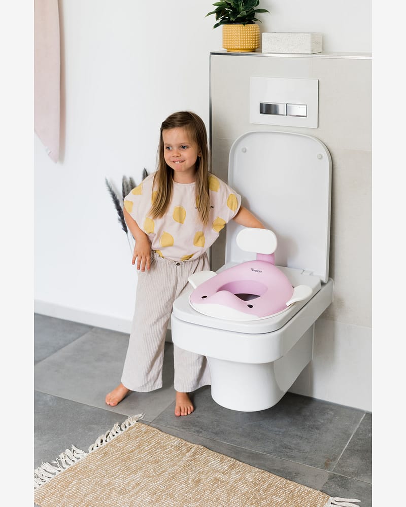 Toalettsete m/ Rygg- og Armstøtte - Komfortabel og Sklisikker