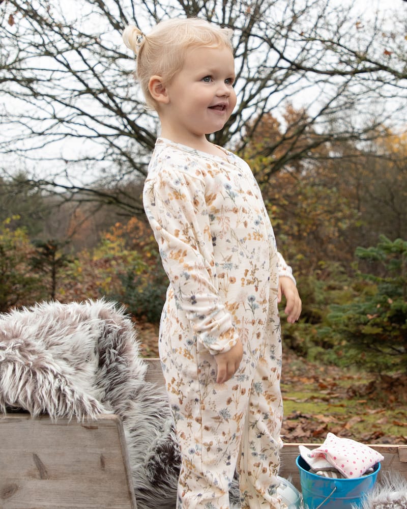 Ullpysj Heldress M/ glidelås og trylleføtter - 100% Merino | Basic