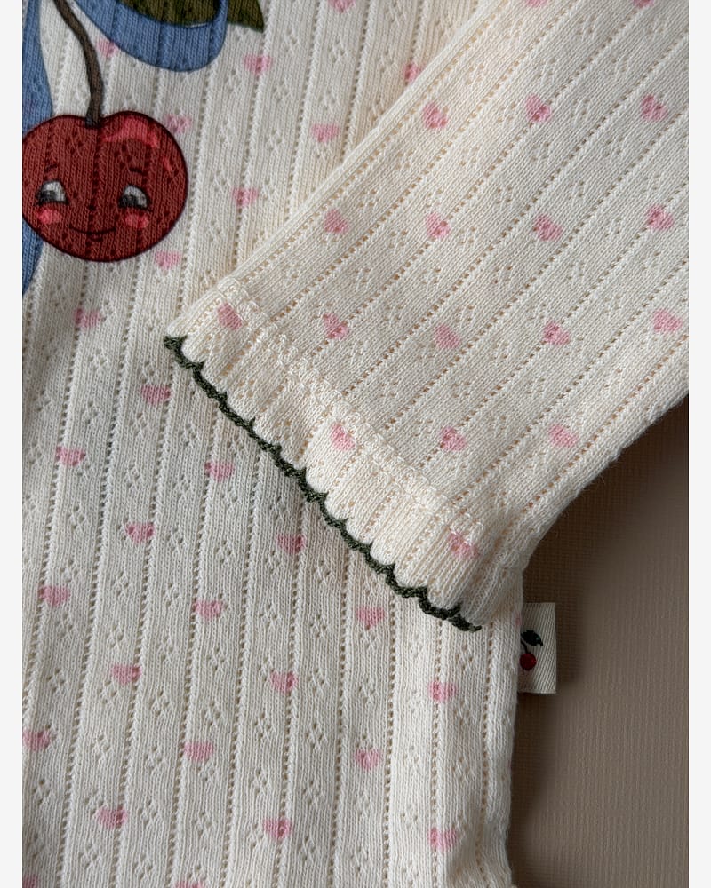 Body m/ Print - 100% Øko Bomull, Pointelle | Minnie Body GOTS