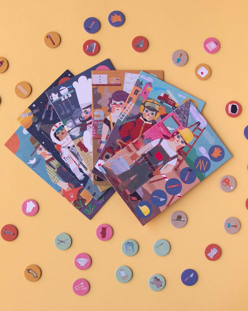 Lotto og Memory spill Barn 3år+ "Når jeg blir stor, vil jeg bli.." | LOTTO "I Want To Be"