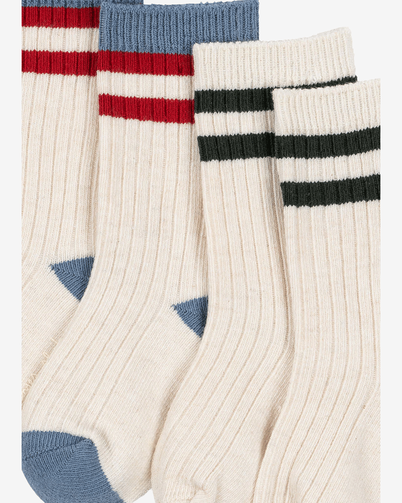 Sokker 2pk - Ribb, Øko Bomull | 2 Pack Rib Socks