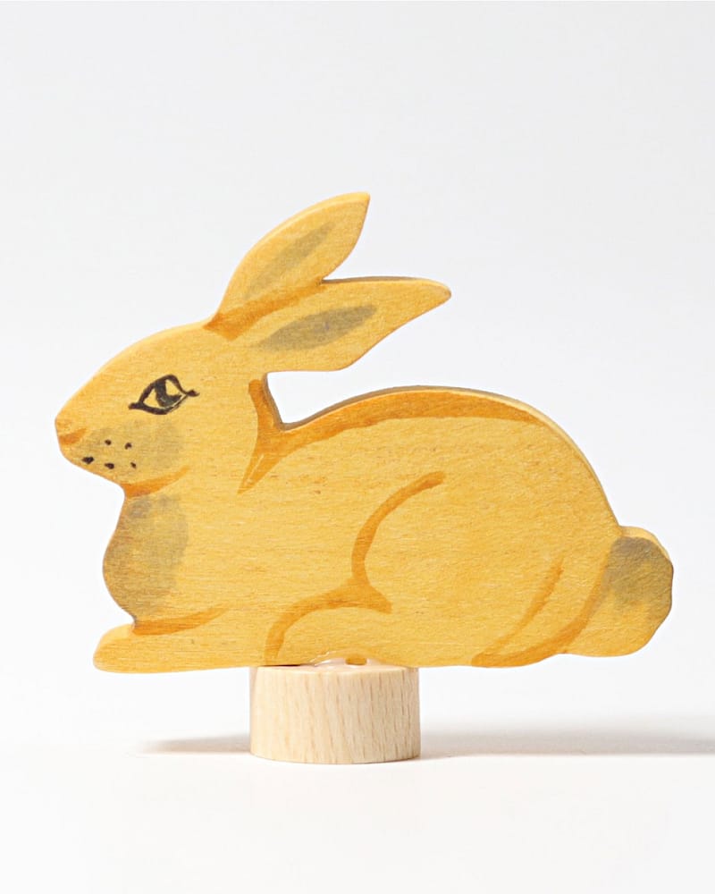 Kanin til Bursdagsring - Påskedekorasjon | Figur Grimms Lysestake