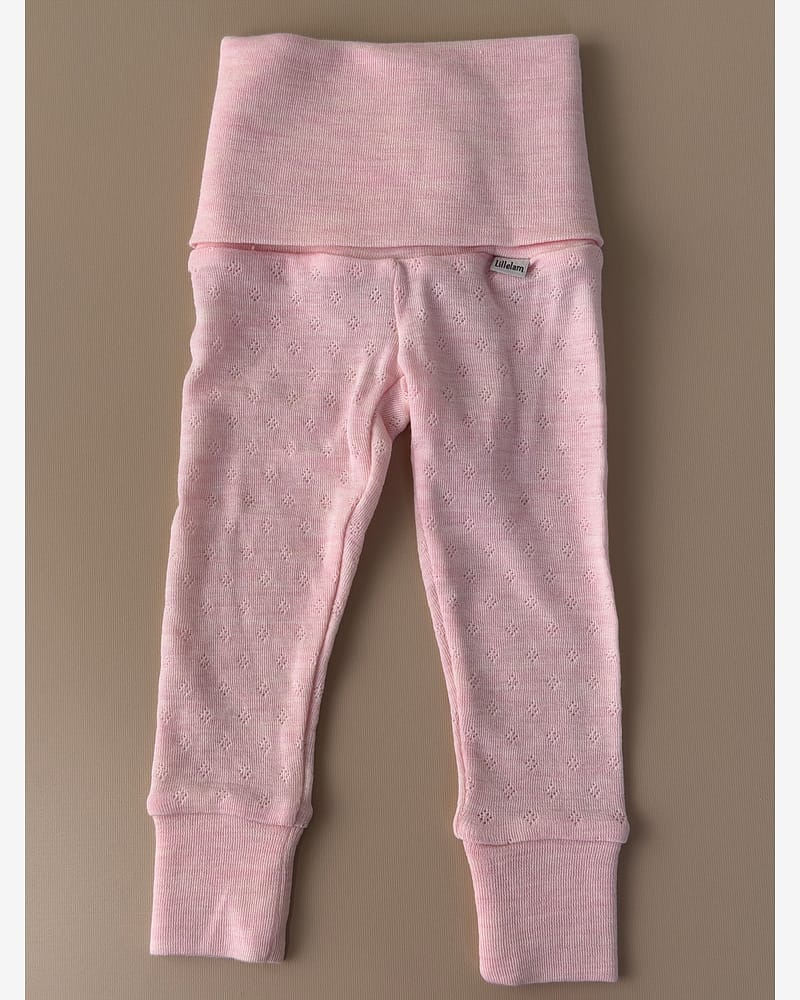 Ullbukse m/ dobbelt liv - 100% Merino, Pointelle | Ullongs