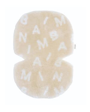 lammeskinn vogn binibamba snuggler peanut alfabet