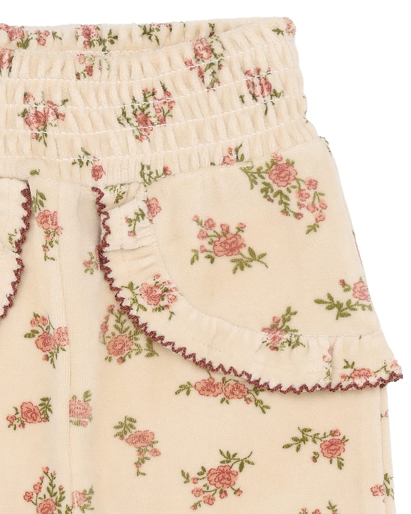 Bukse Baby - Terrystoff i Øko Bomull | Trine Winter roses