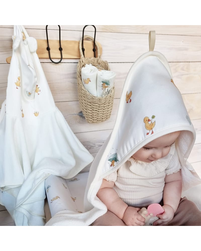 Badehåndkle Baby - 100% Bambus - 85x85cm