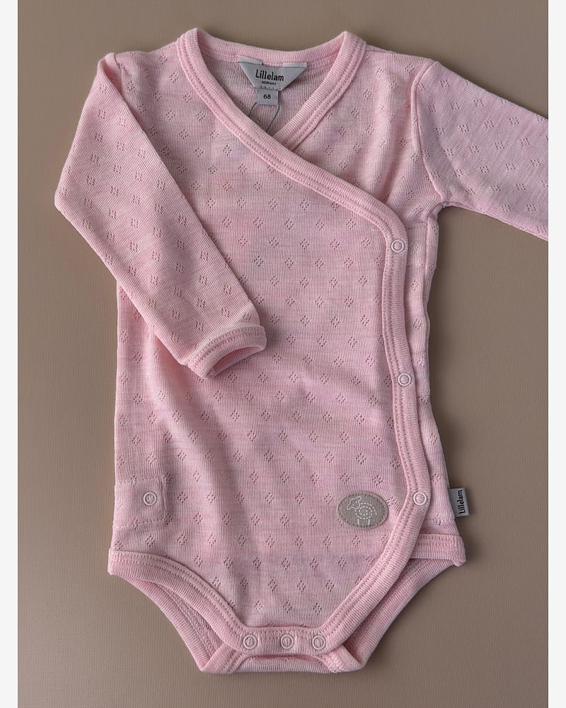 Omslagsbody Ull - 100% Merino, Pointelle | Ullbody Mini