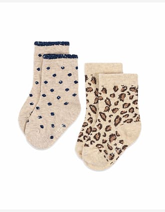 Sokker 2pk m/ Glitter - Bomullsblanding | Leo & Dot Glitter Socks