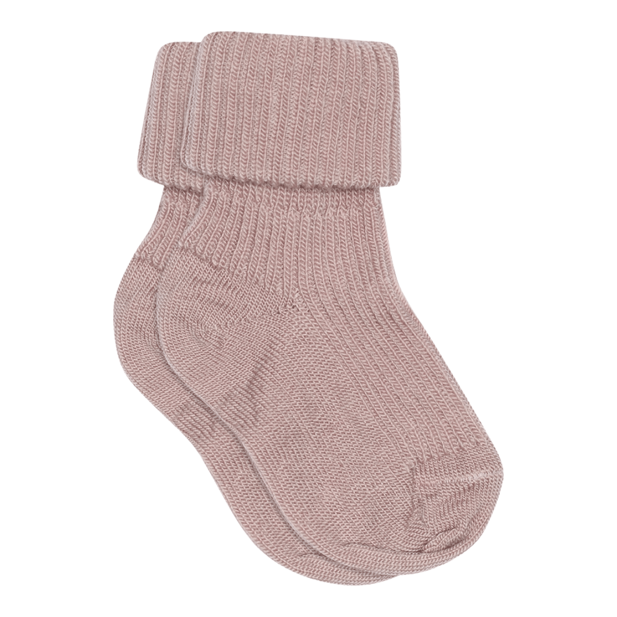 Ullsokker Baby & Barn – Rib – Elastisk, Woodrose - Rosa