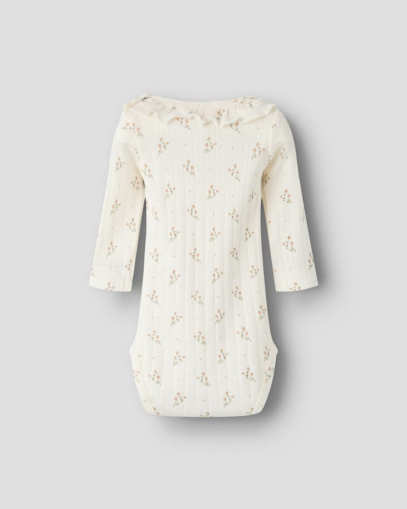 Body M/ Krage - Pointelle, Øko TENCEL | NBFRACHELLO RIA LS SLIM BODY LIL