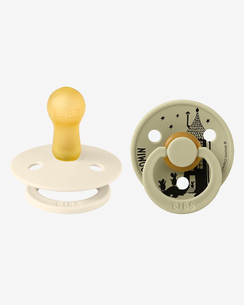 BIBS x Moomin Smokk 2pk – Rund, Naturgummi | Stinky