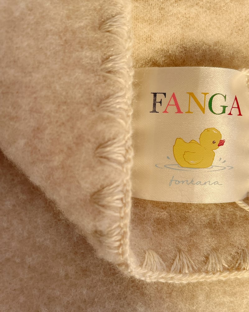 Ullteppe Baby - Varm Ullfleece 100% Ull | Erba Wool Fleece Blanket