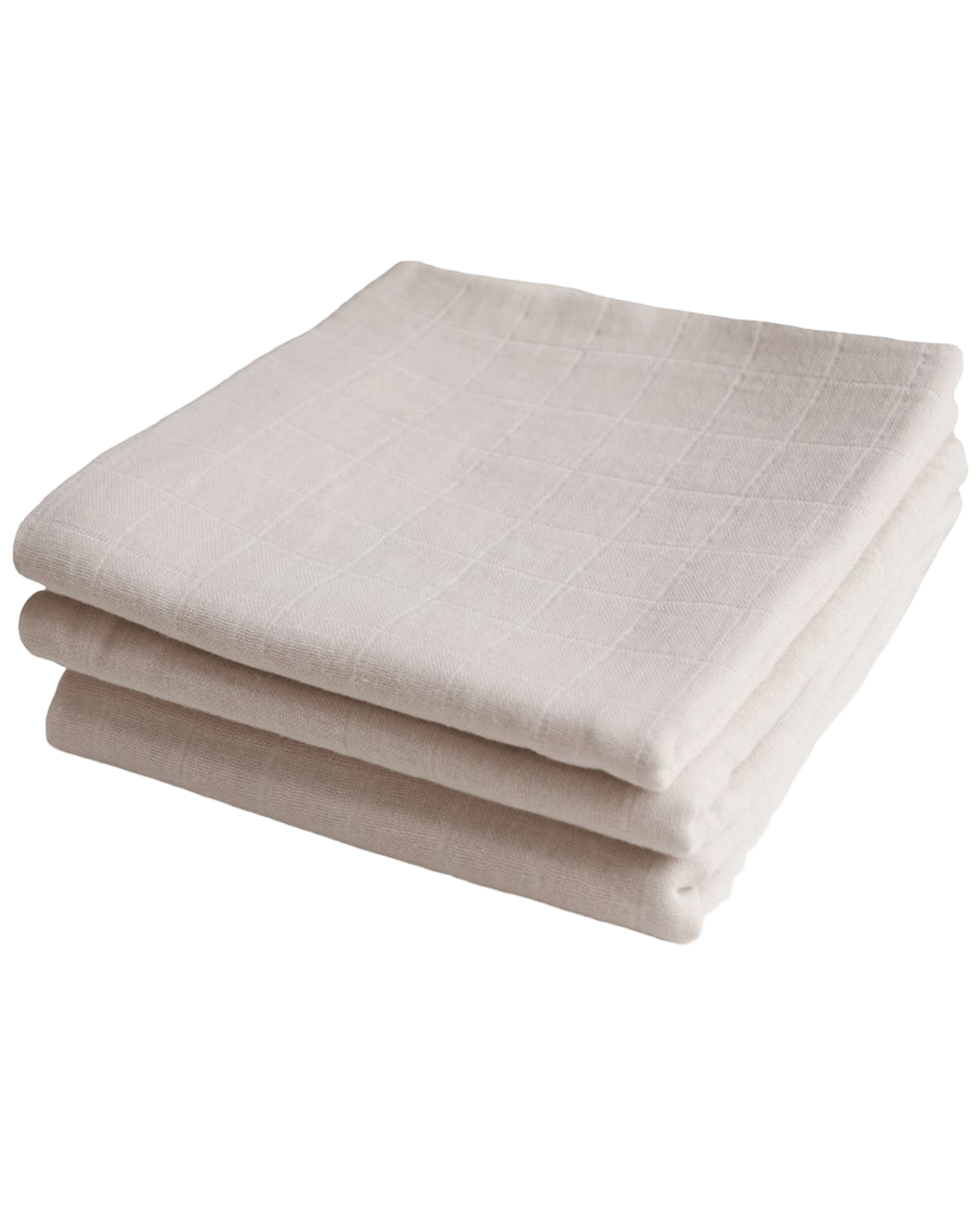 Gulpekluter 3pk – 100% Økologisk Musselin – 60×60