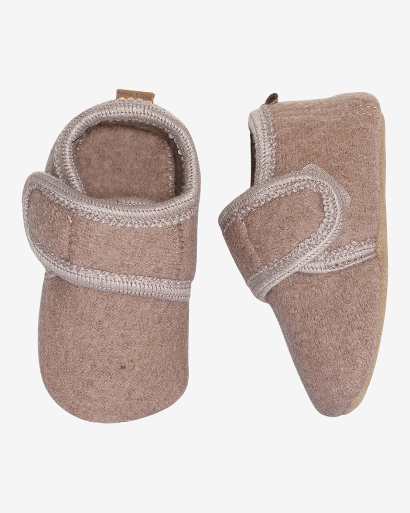 Ulltøfler Barn - 100% Ull, Skinnsåle med Godt Grep | Classic Wool Slippers