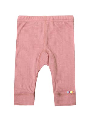 joha ull leggings barn merinoull rib rosa